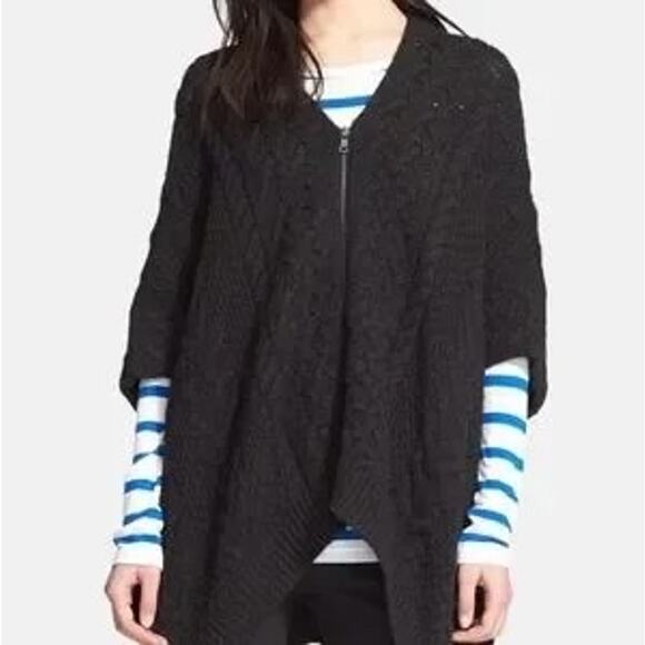 Vince Cable Knit Poncho Sweater - Picture 1 of 8